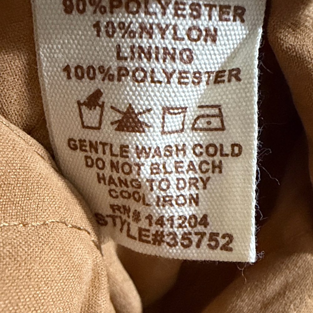 Hem & Thread Quilted Camel Long Jacket - Picture 10 of 10